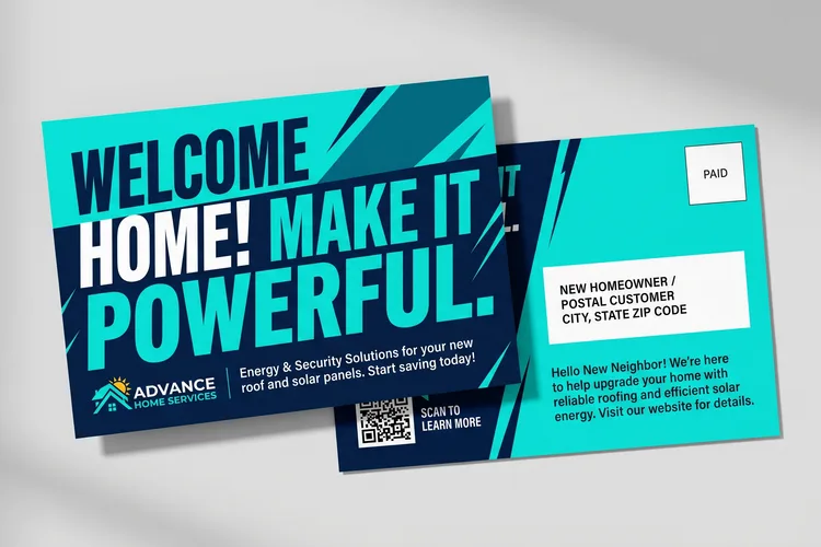 Bold Impact postcard template